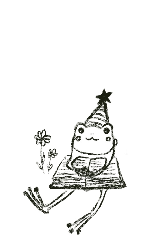 frog reads