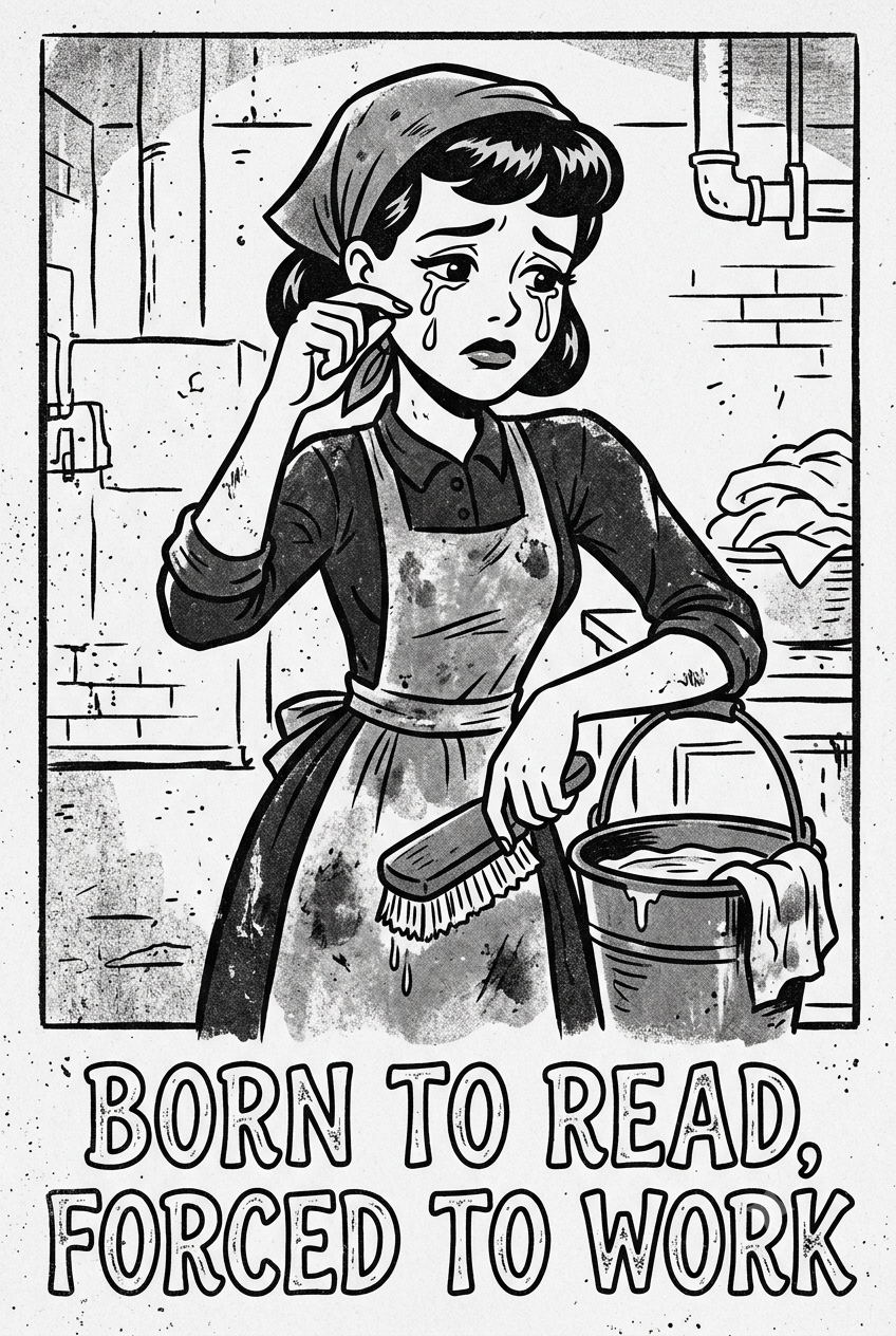 Born to read, forced to work