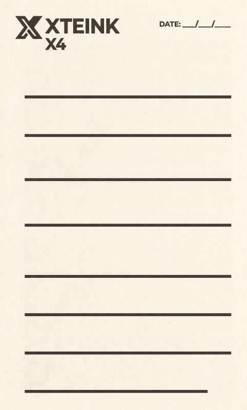 X4 notebook page