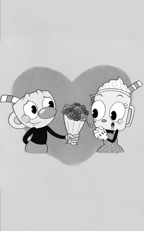 Cuphead in love