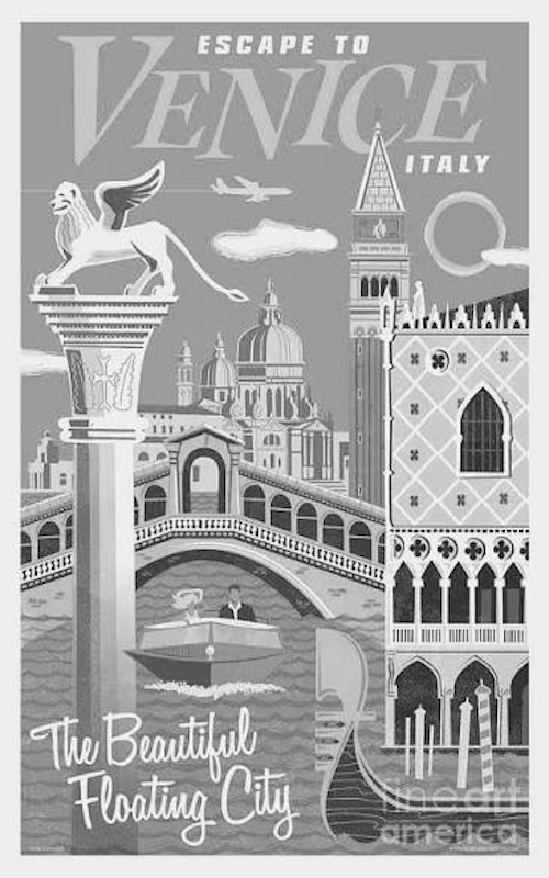 venice travel poster