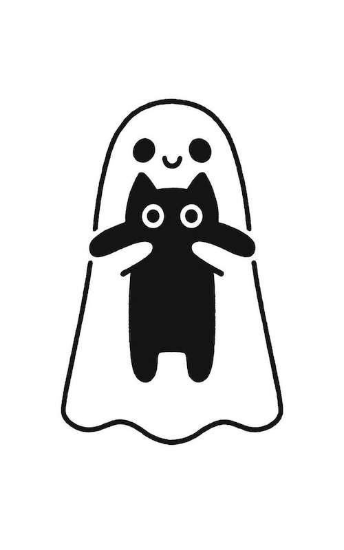 ghost with kitty